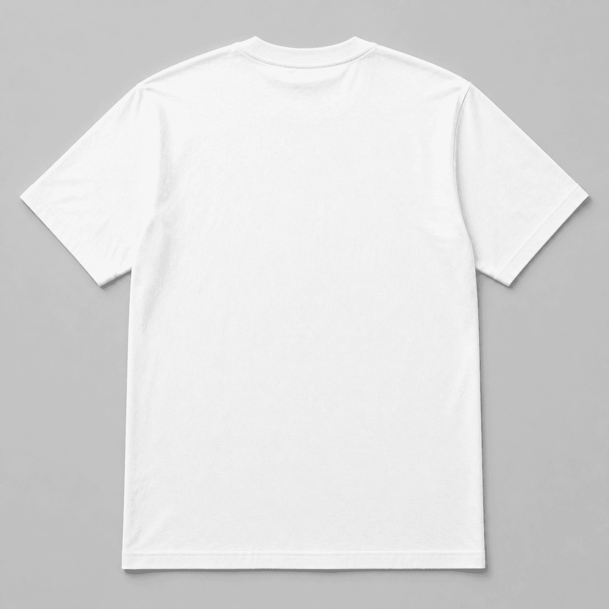 12" x 14" Oversized back preview on generated blank white t-shirt back mockup