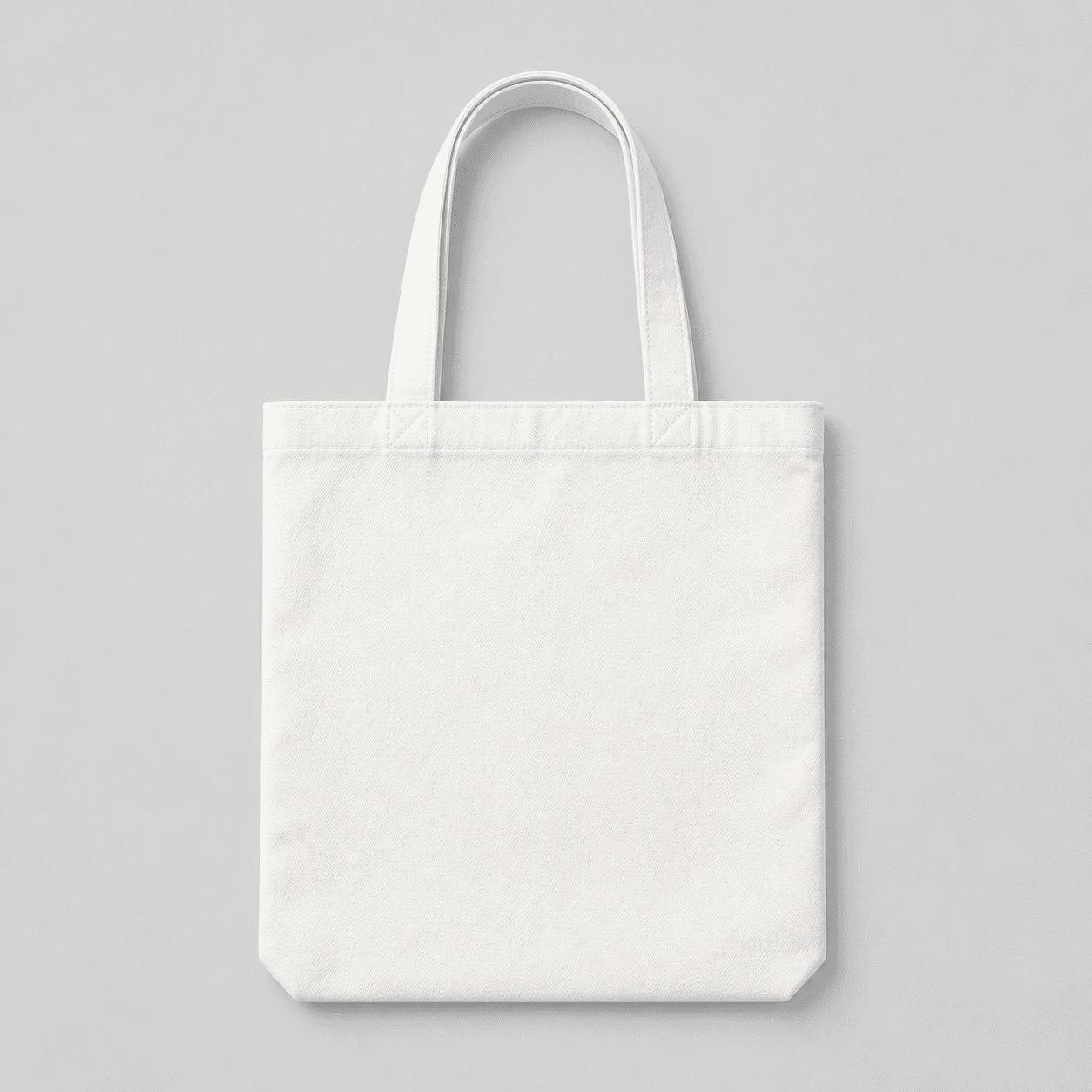 6" x 6" Medium logo preview on generated blank white tote bag front mockup