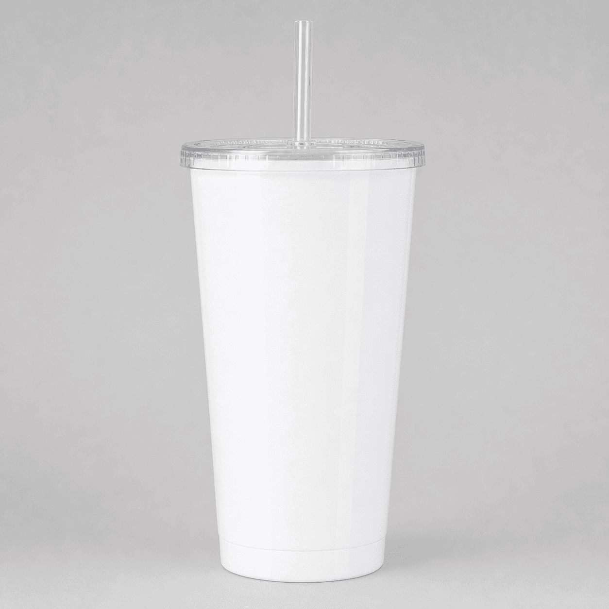 6" x 6" Tall drinkware preview on generated blank white cold cup mockup